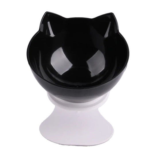 Non-Slip Double Dog Bowl with Inclined Stand – Food & Water Feeder