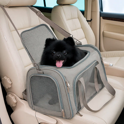 Soft-Sided Dog Travel Carrier – for Small Dogs, Foldable
