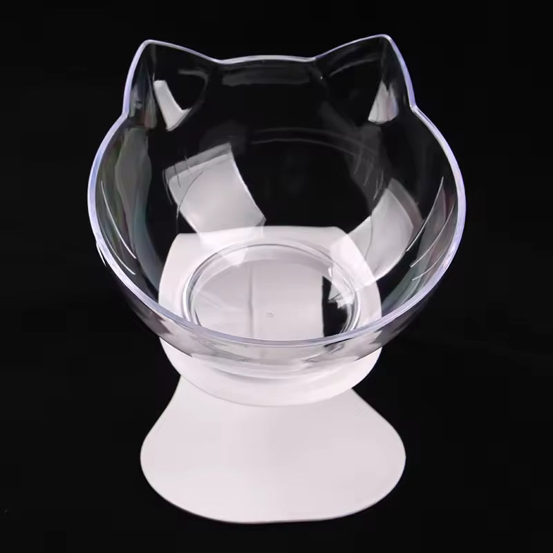 Non-Slip Double Dog Bowl with Inclined Stand – Food & Water Feeder