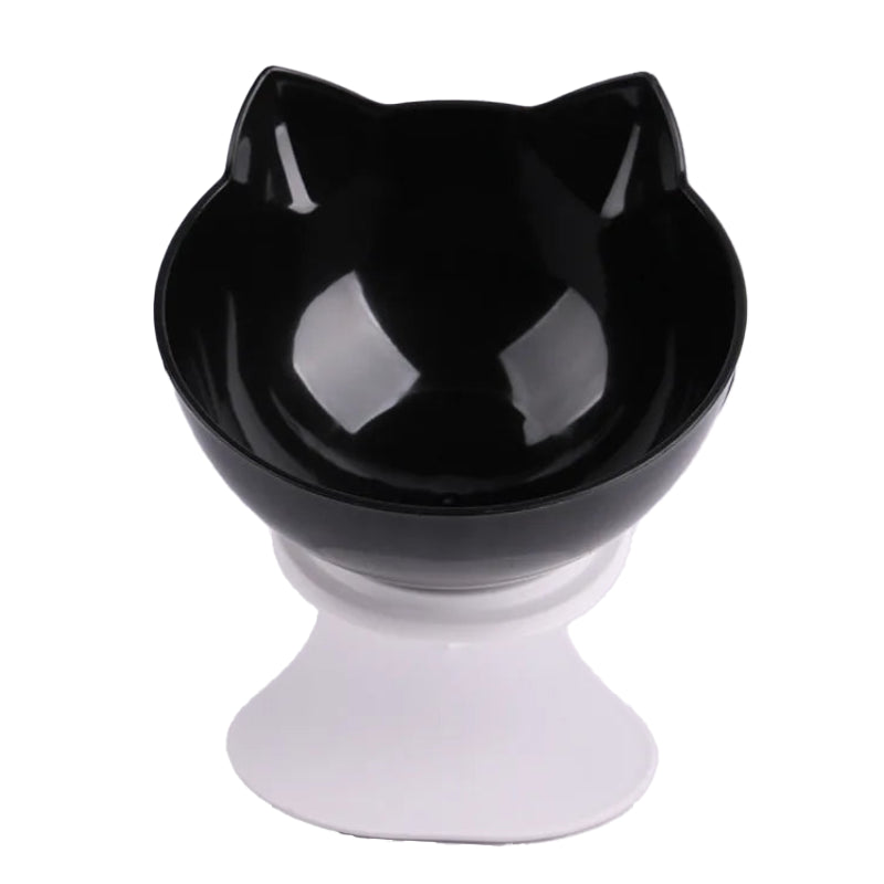 Non-Slip Double Dog Bowl with Inclined Stand – Food & Water Feeder