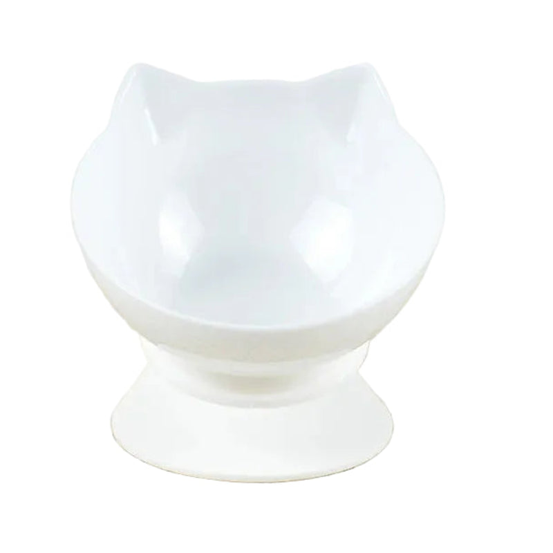 Non-Slip Double Dog Bowl with Inclined Stand – Food & Water Feeder