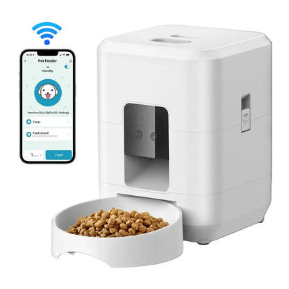 Smart Automatic Pet Feeder 2L – App Control & Timed Feeding