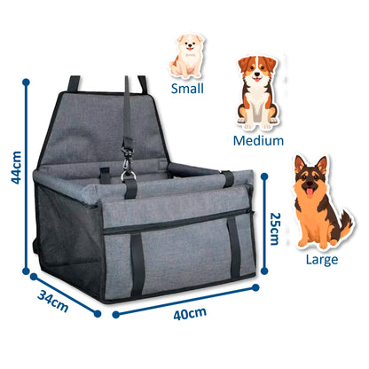 Foldable Dog & Cat Car Seat Hammock – Travel Seat Cover